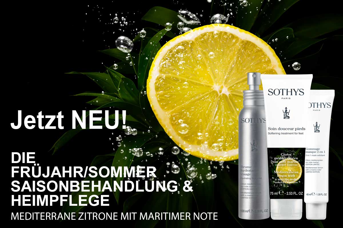 Neu im Institut - Bereit für den Frische-Kick Mediterrane Zitrone mit maritimer Note?